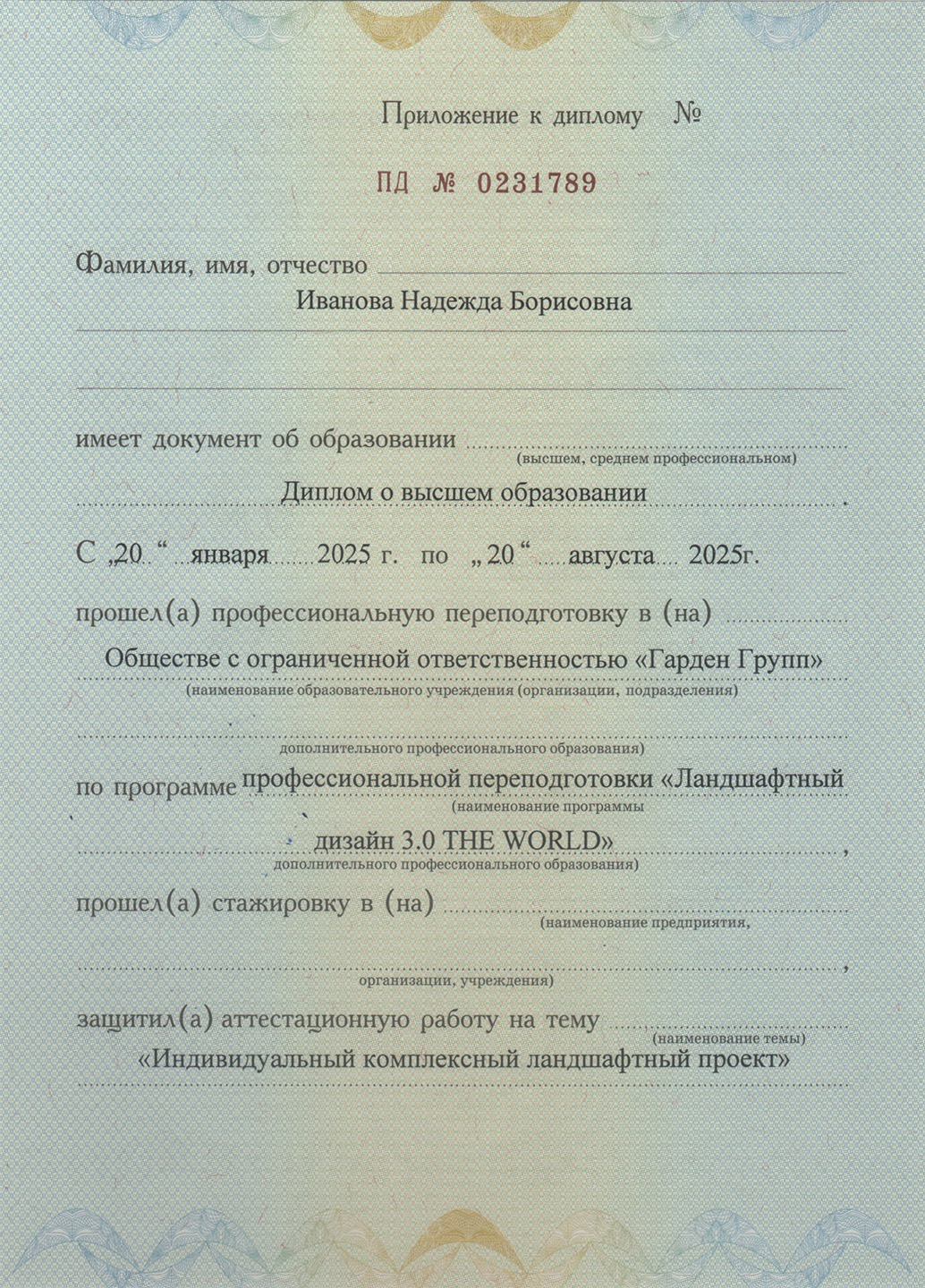 Сертификат NG Studio 7